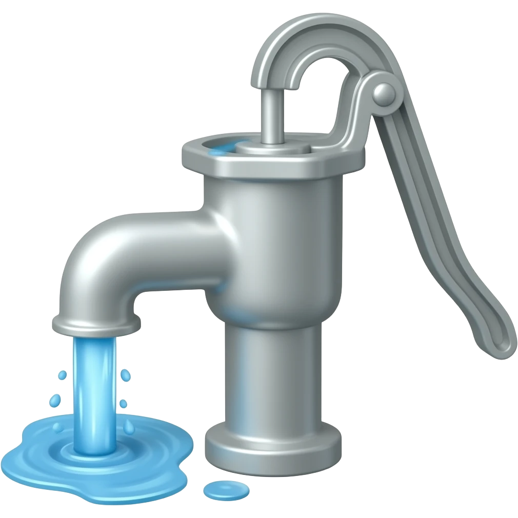 Water hand pump emoji