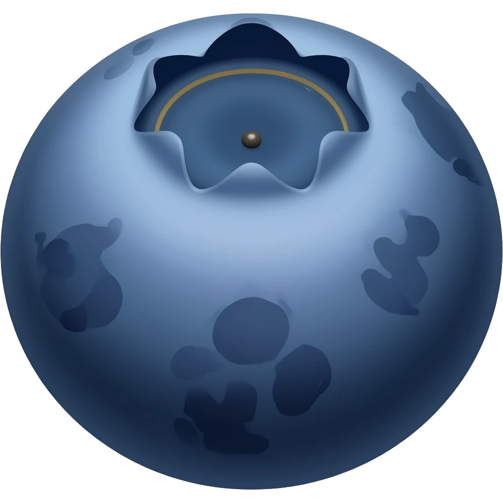 mora azul emoji