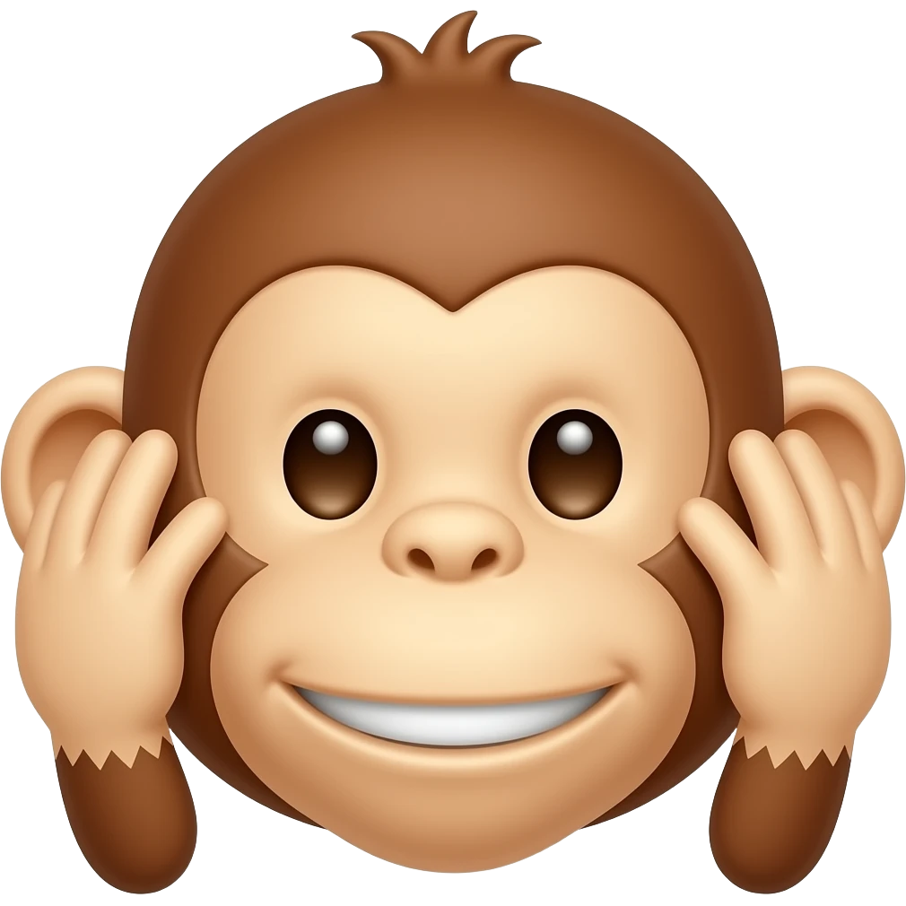 The Hear-No-Evil Monkey Face emoji