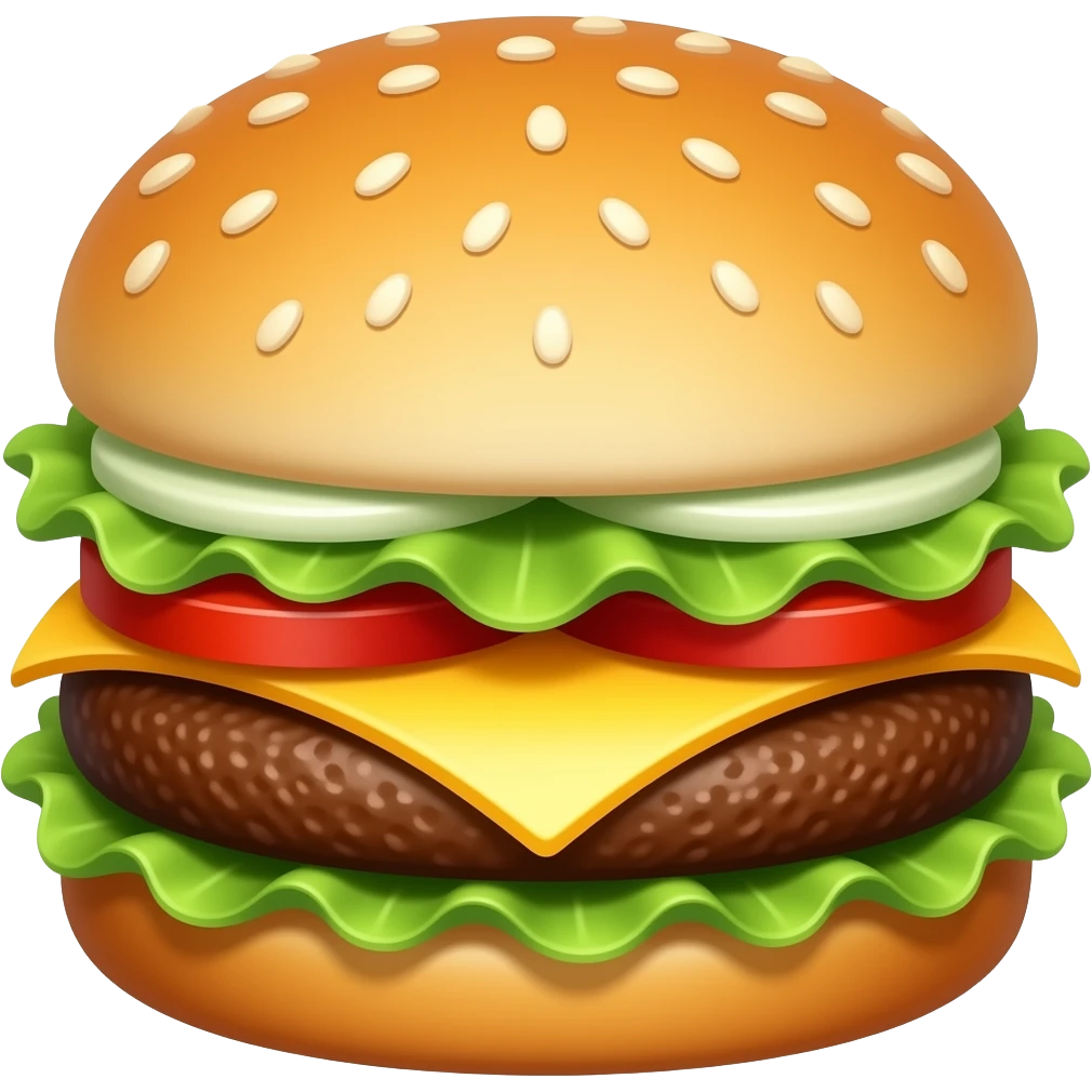 chicken burger emoji