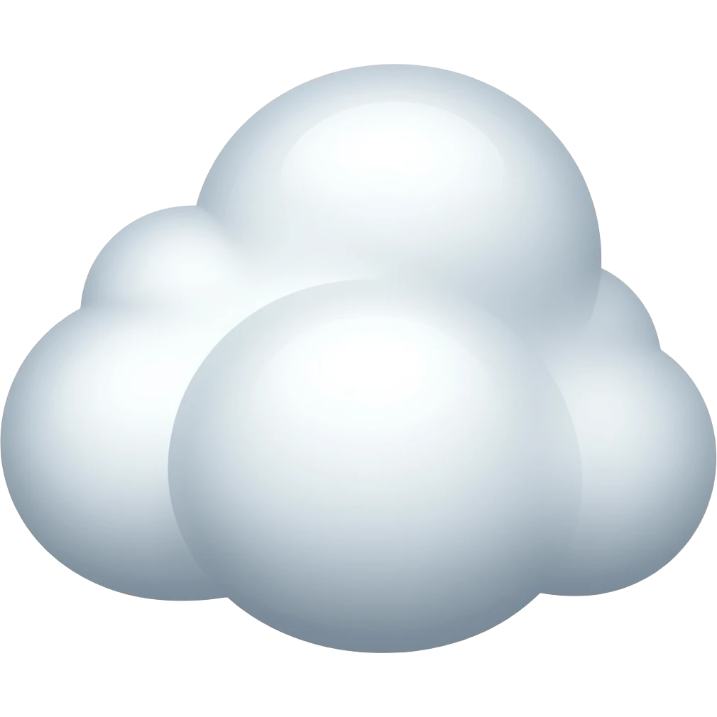 fluffy cloud emoji