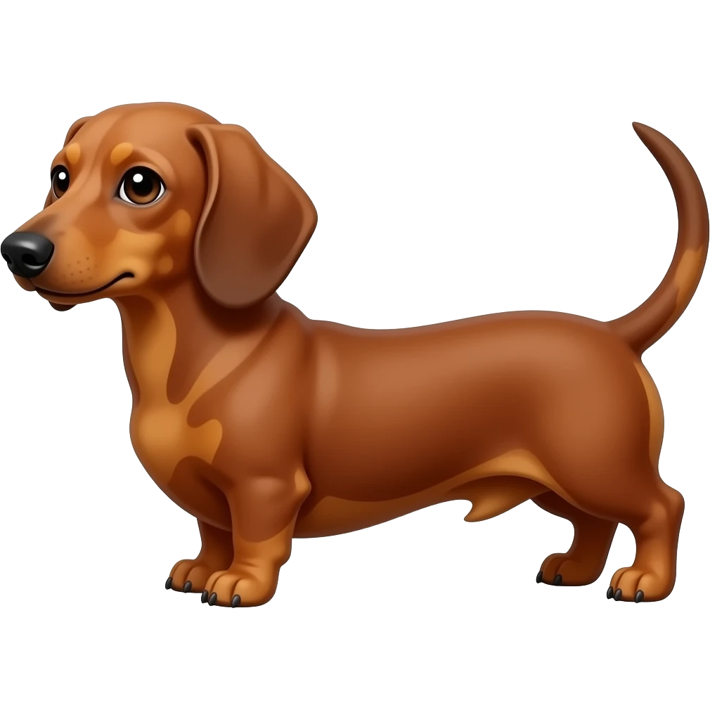 Teckel roux emoji