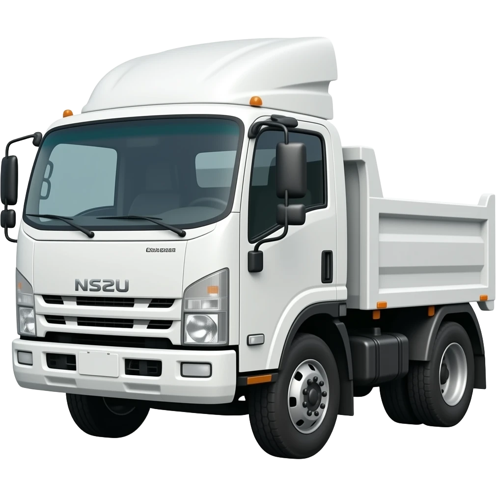 isuzu nrr with small dumping back white emoji