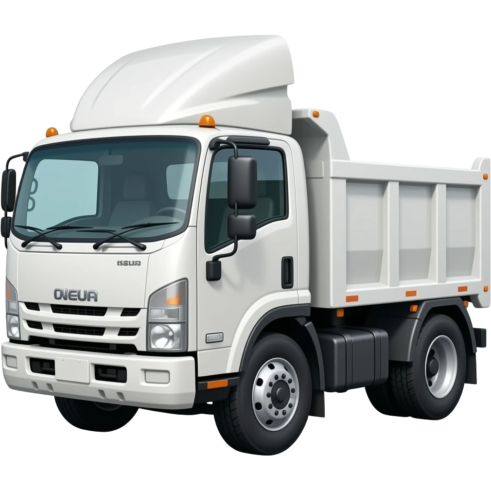 isuzu nrr with small dumping back white emoji