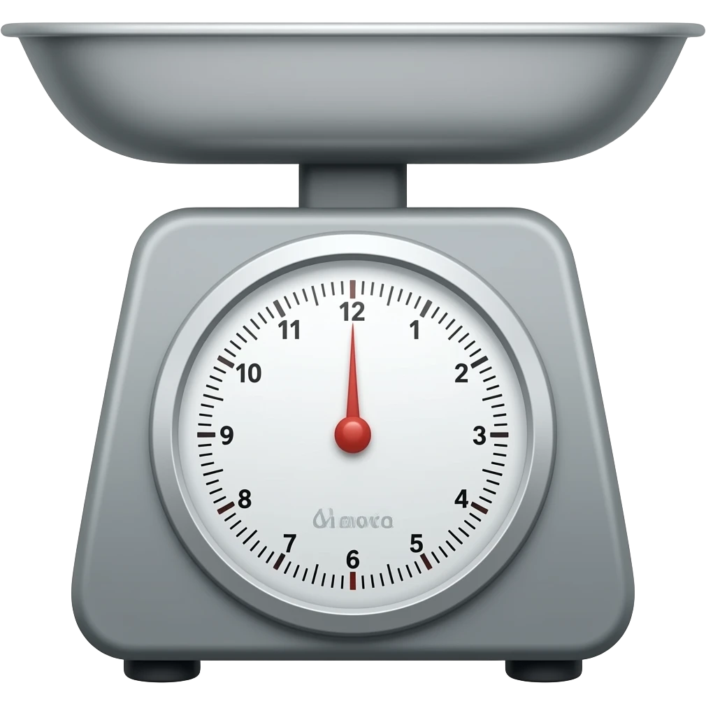 weighted scale emoji