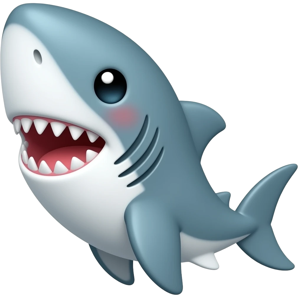 kawaii shark emoji