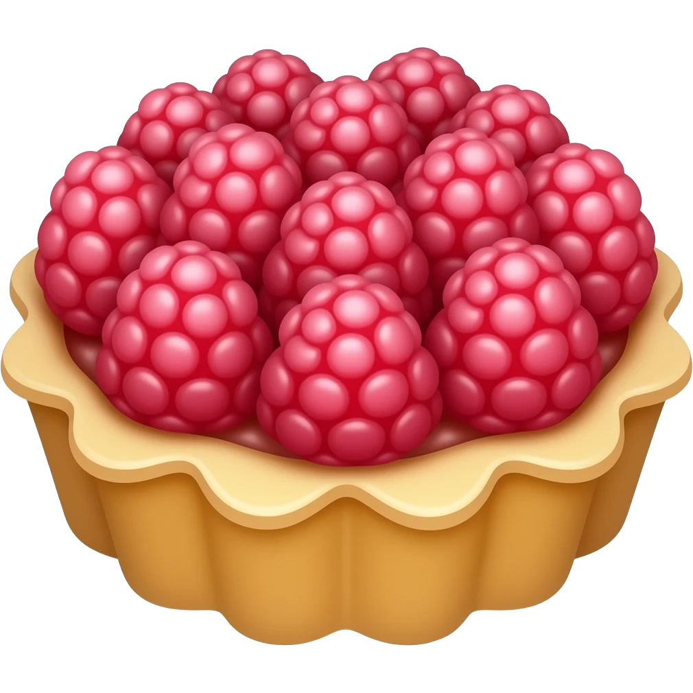 raspberry tart emoji
