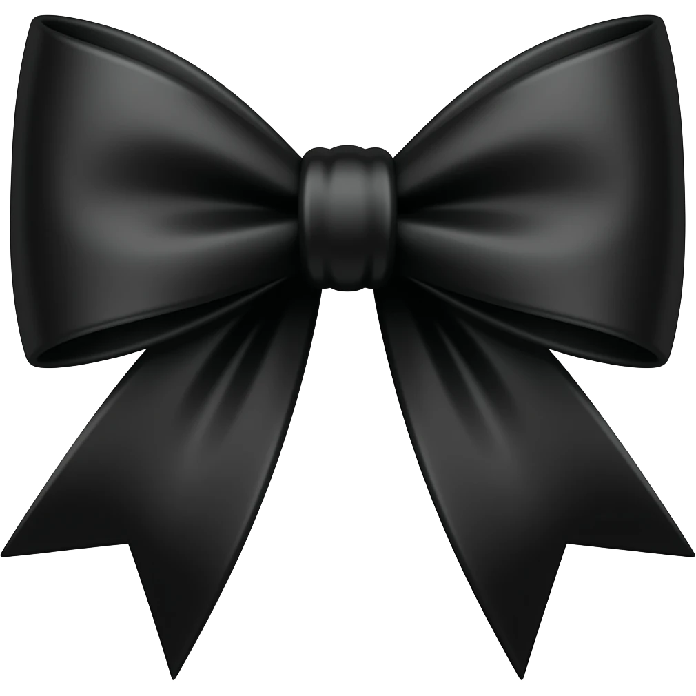 Fiocco nero emoji