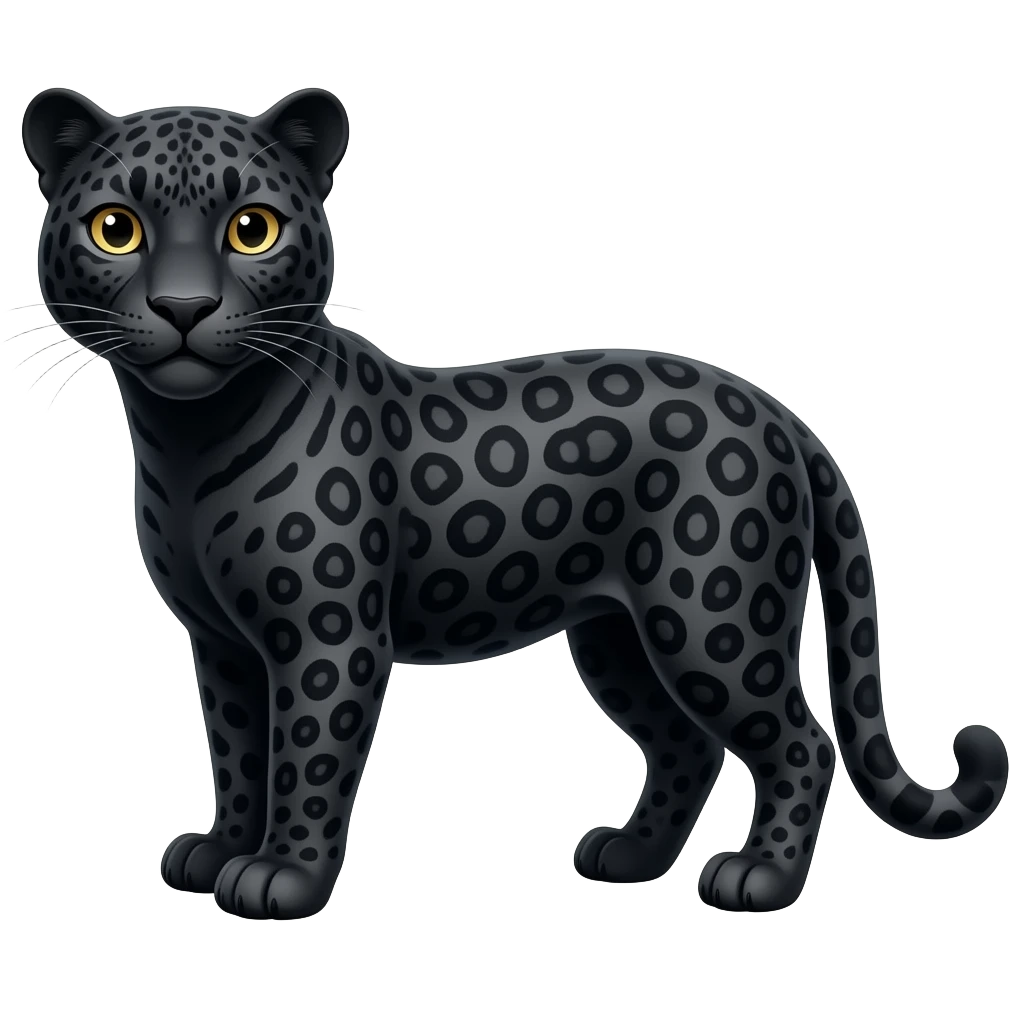 Black Leopard emoji