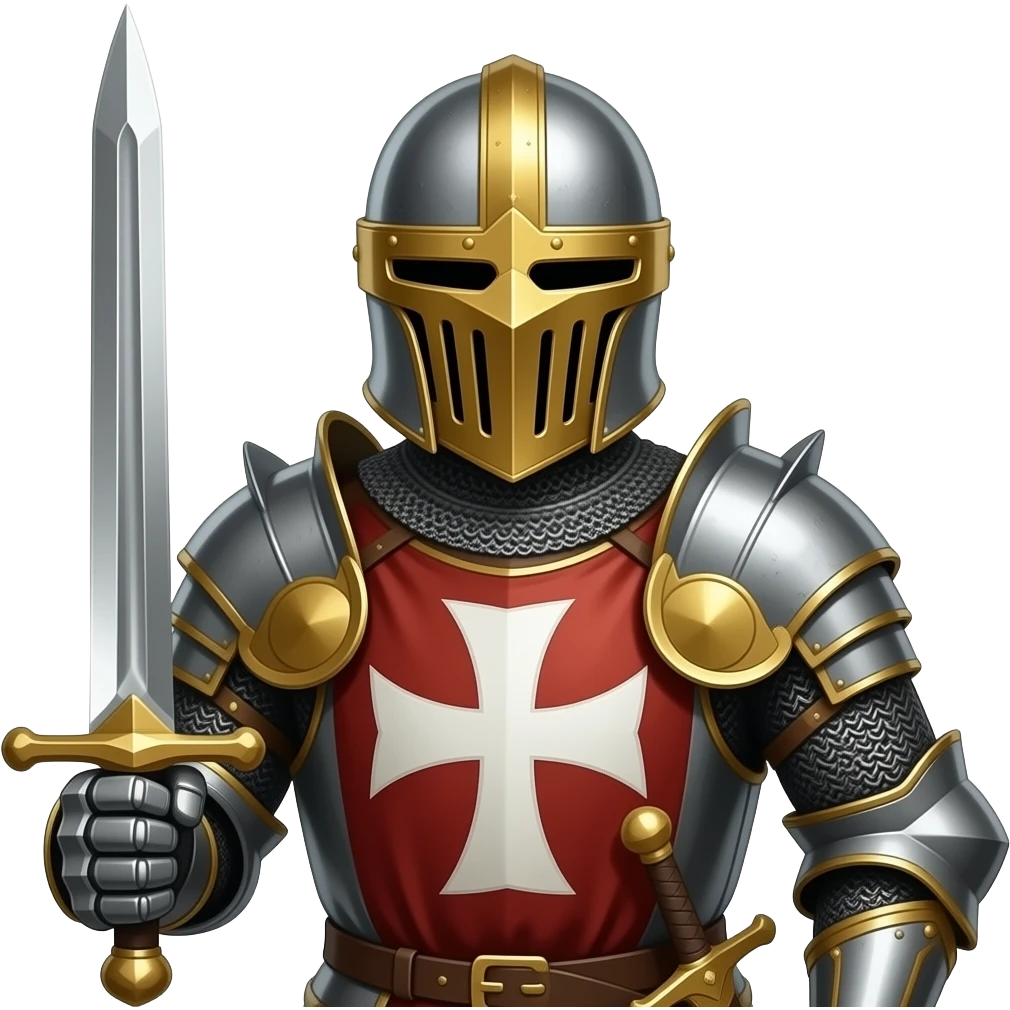 Decorated templar knight emoji