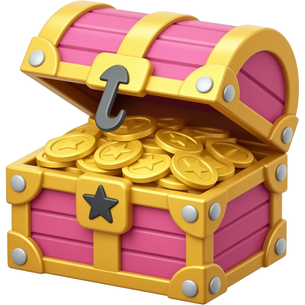 pink treasure emoji