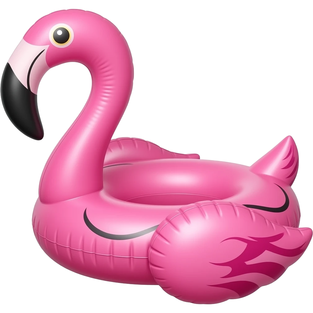 flamingo floatie emoji