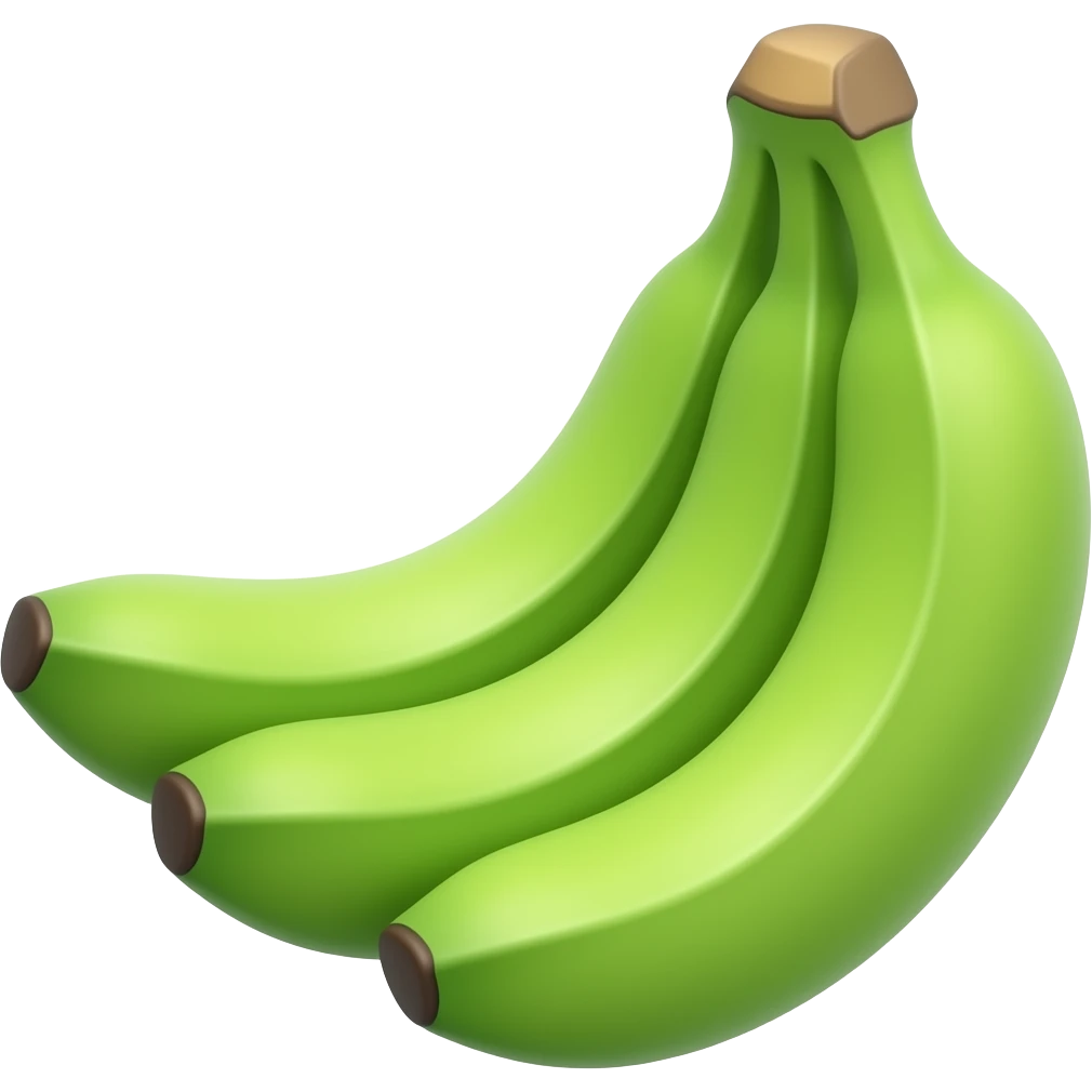 초록 젤리 바나나 다발 emoji