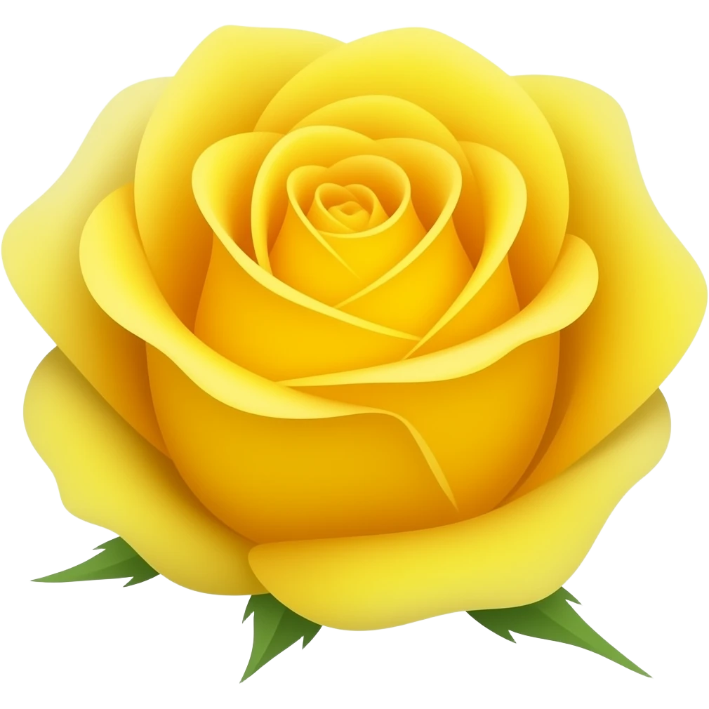 Yellow rose emoji