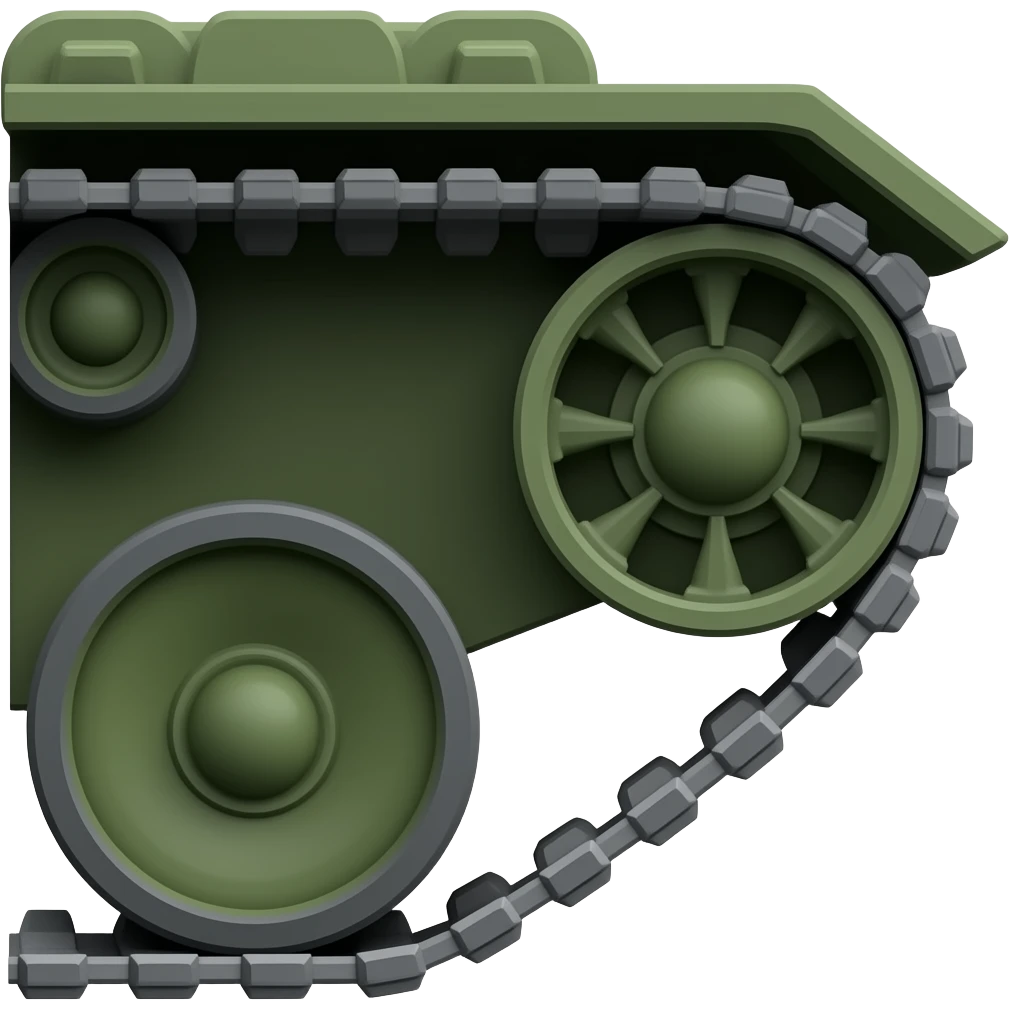 Tank Tracks SIDE VIEW emoji