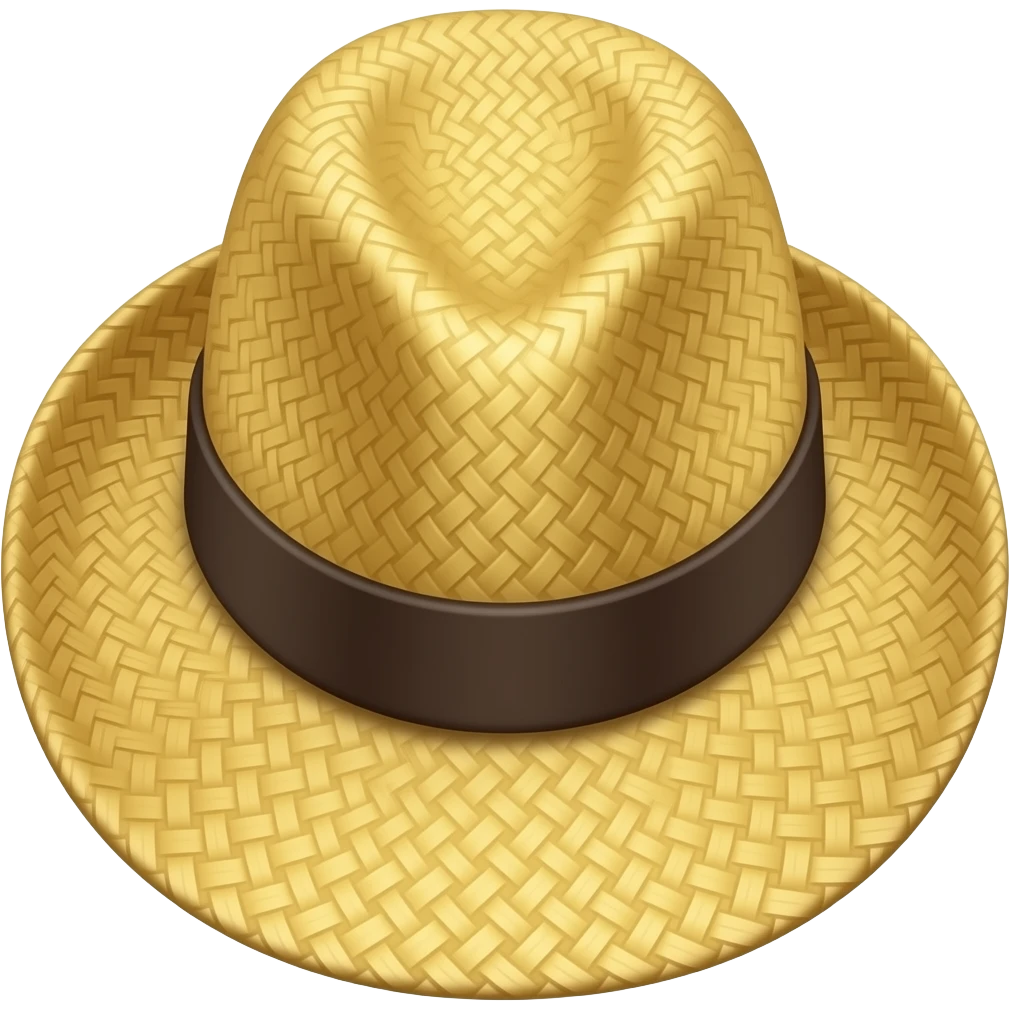 Straw hat emoji