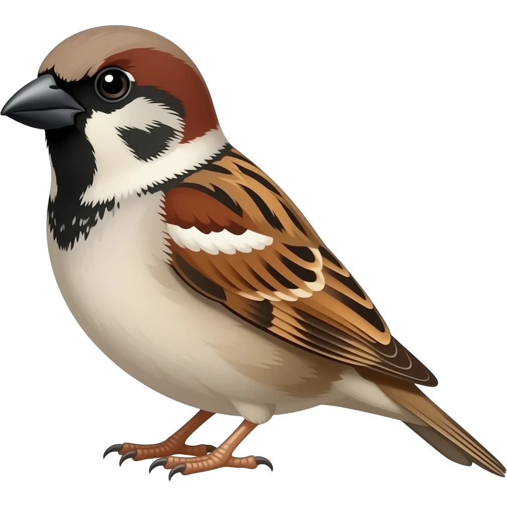 Flying sparrow emoji