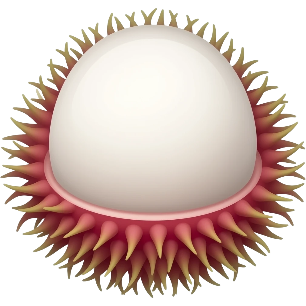 Normal rambutan emoji