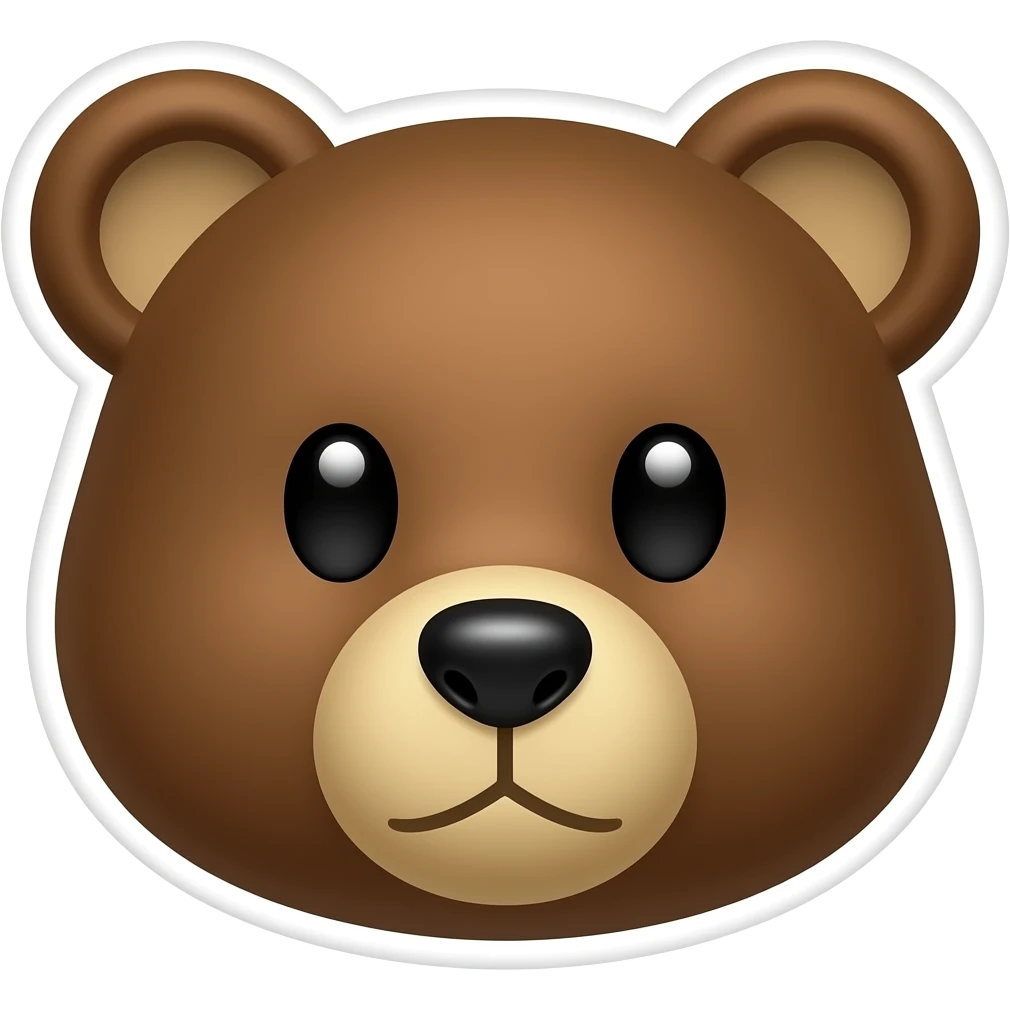 Bear sticker emoji