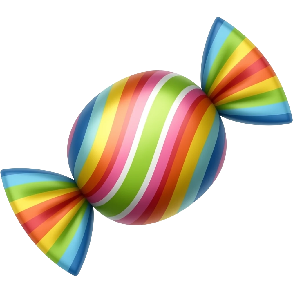 retro candy wrapped emoji
