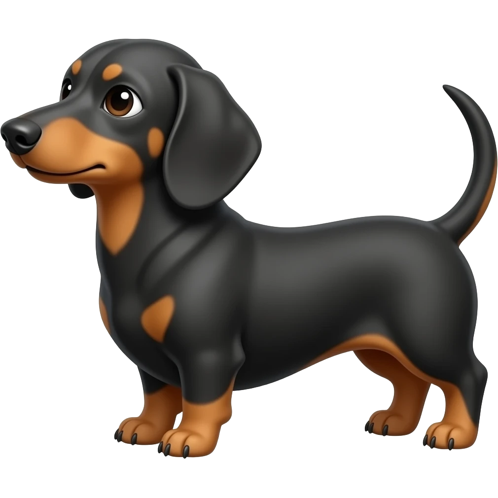 Cute dashshund emoji