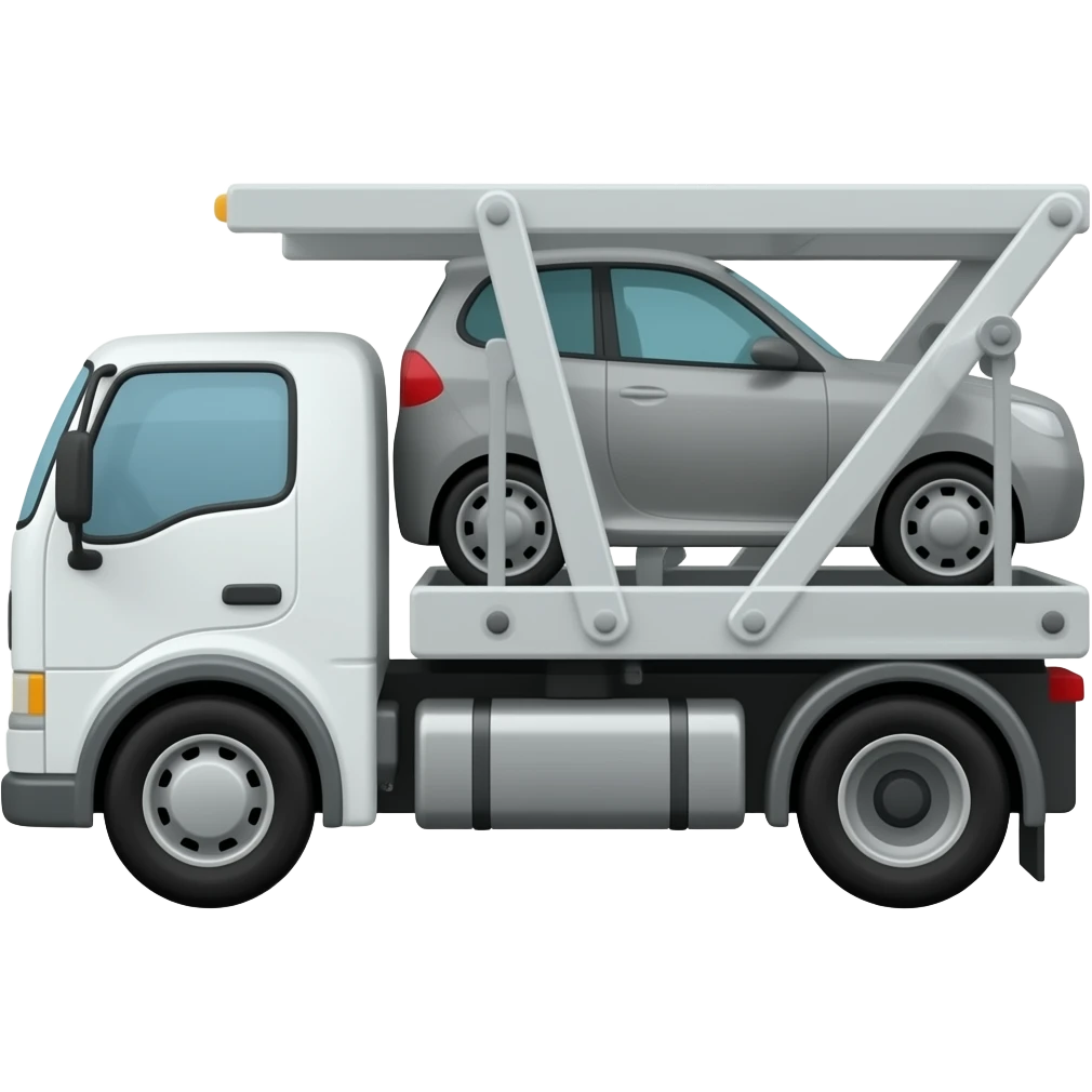 Car carrier Truck side emoji