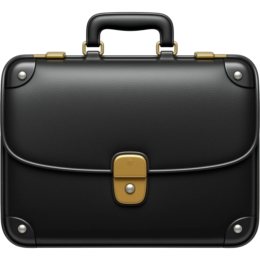 work suitcase with badge emoji