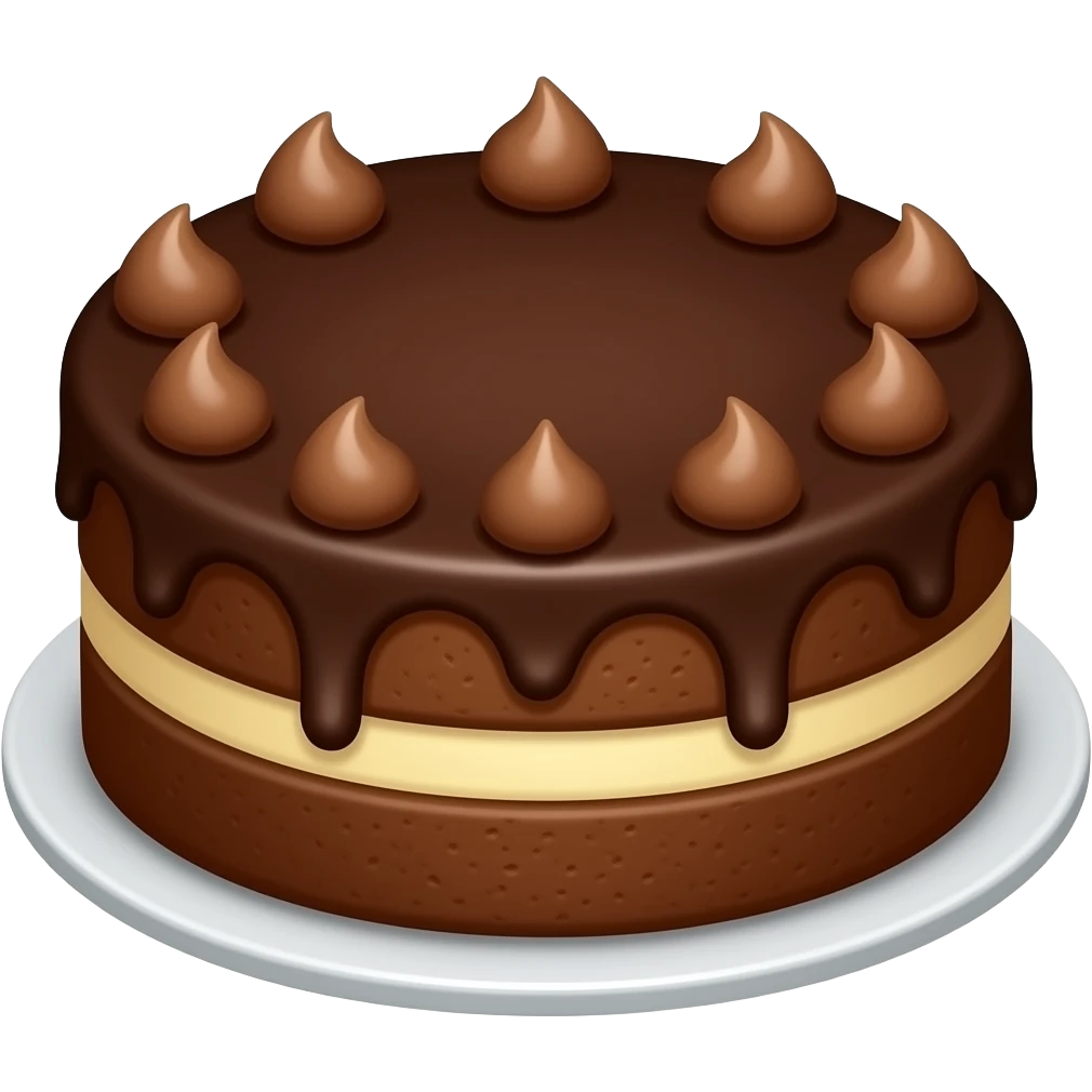 devil's chocolate cake emoji