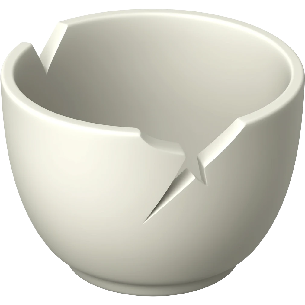 broken cup emoji