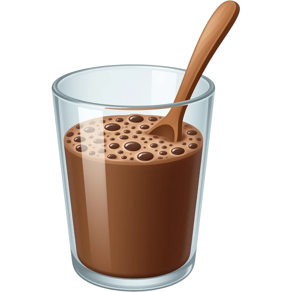 Homemade chocolate milk emoji