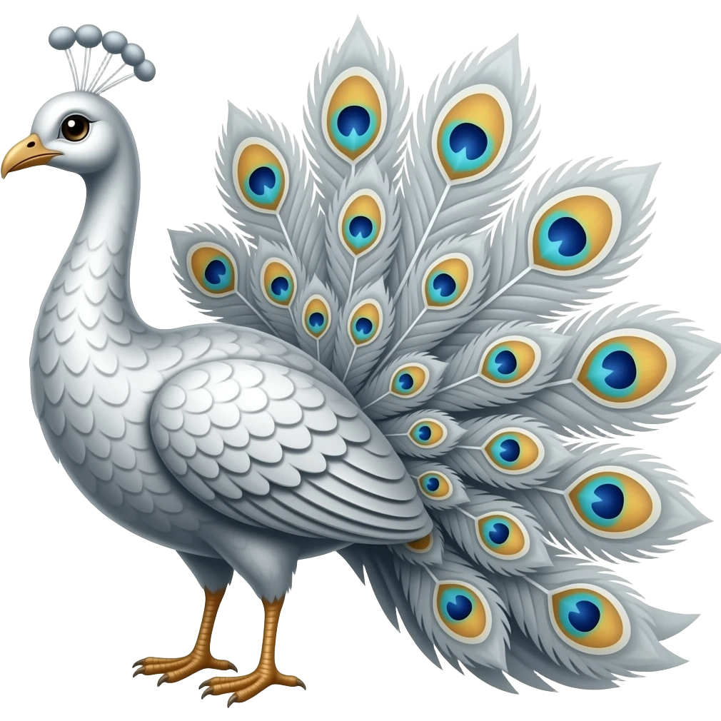 Silver 🦚 emoji