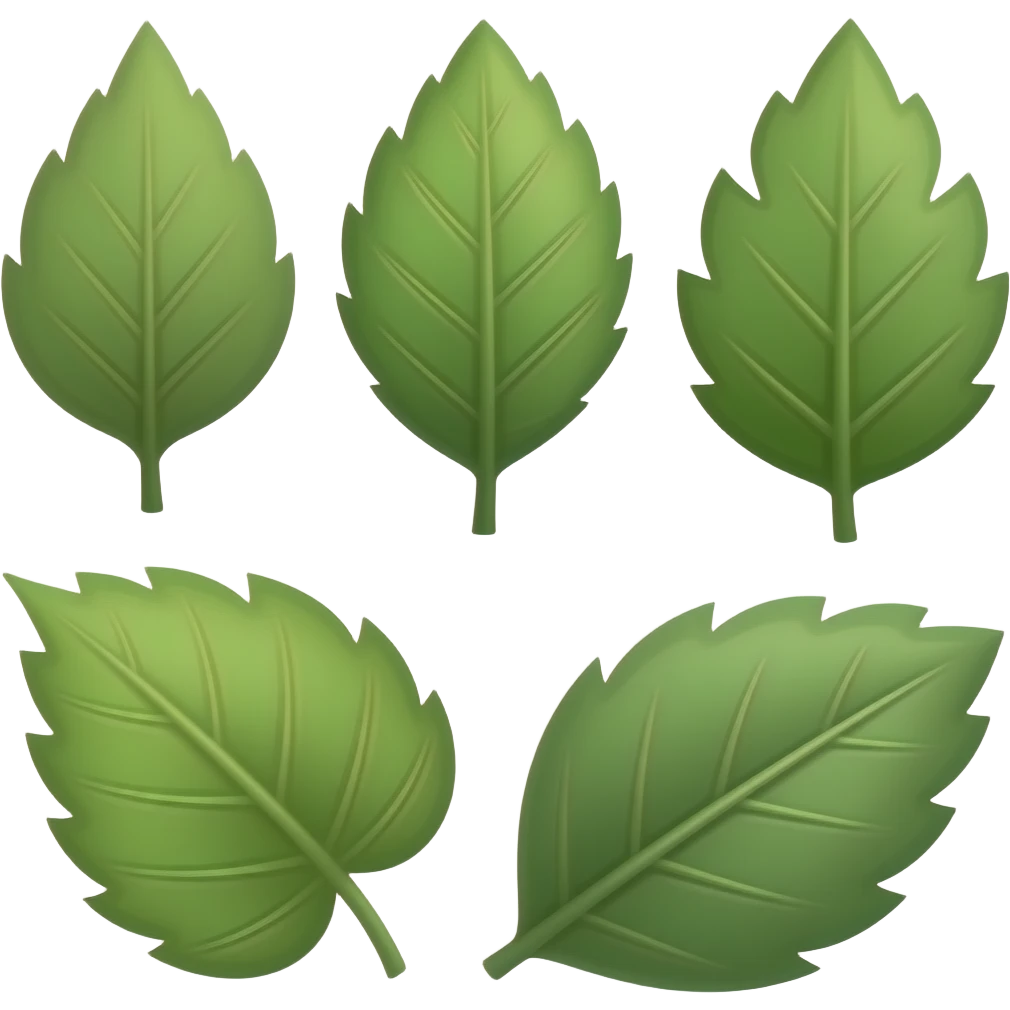 Make 5 leaf emoji