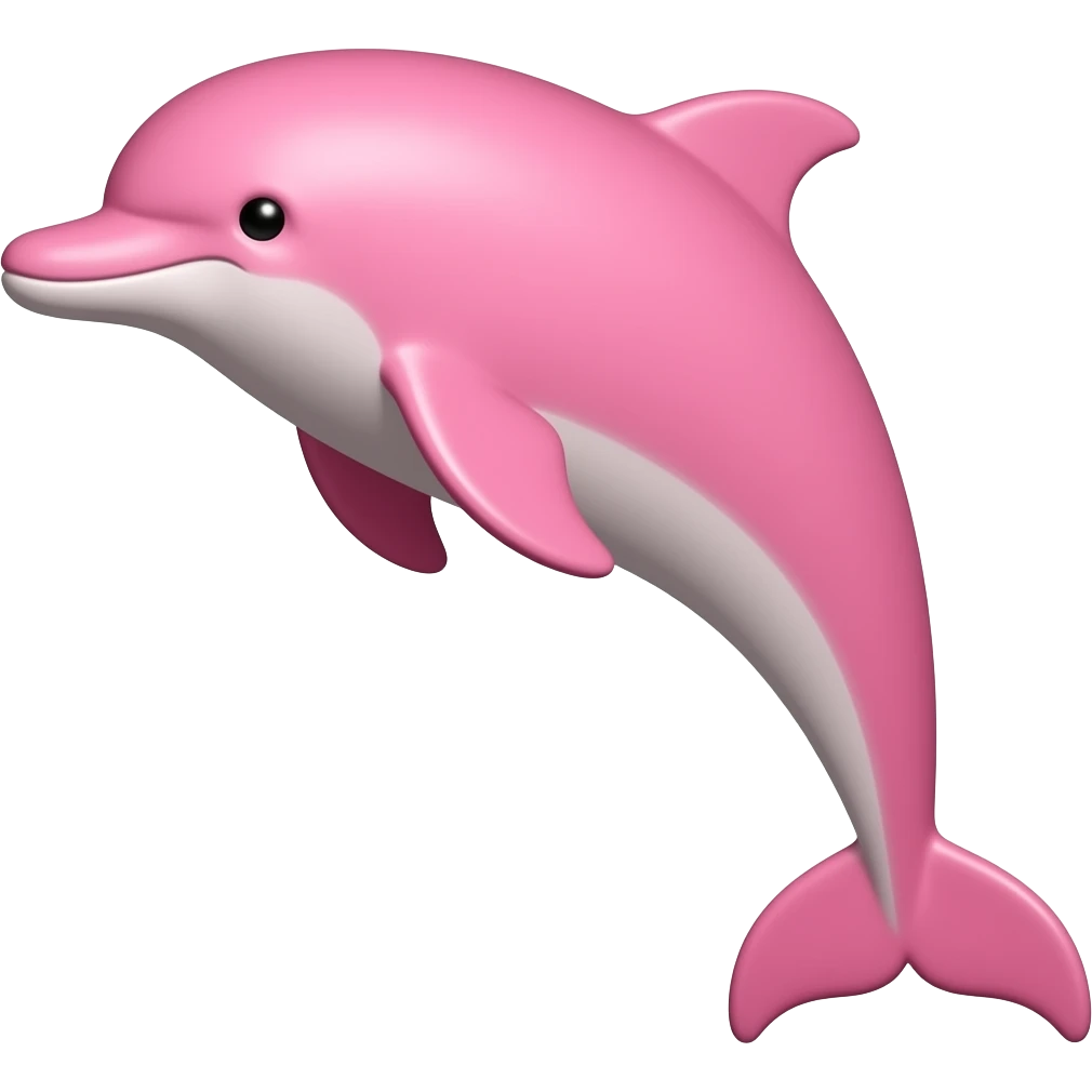 Pink dolphin emoji