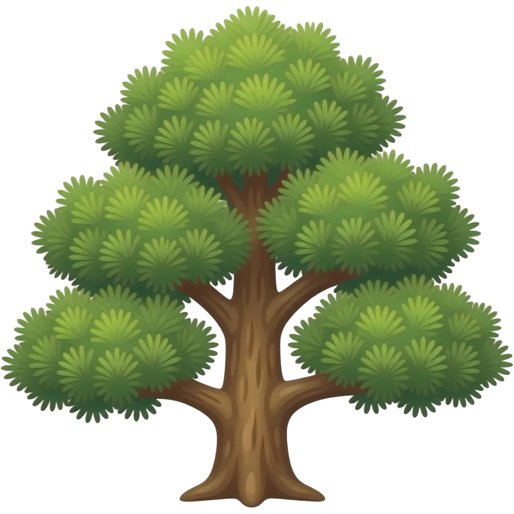 Нарисуй дерево сосны крымской (сосну Палласа) emoji
