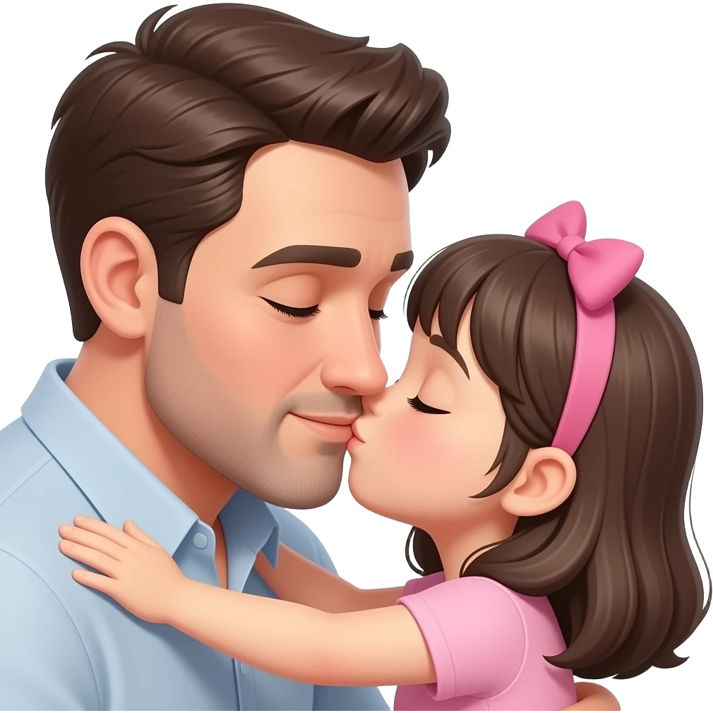 Father kissing his daughter pussy (vigina), lovely, cute emoji