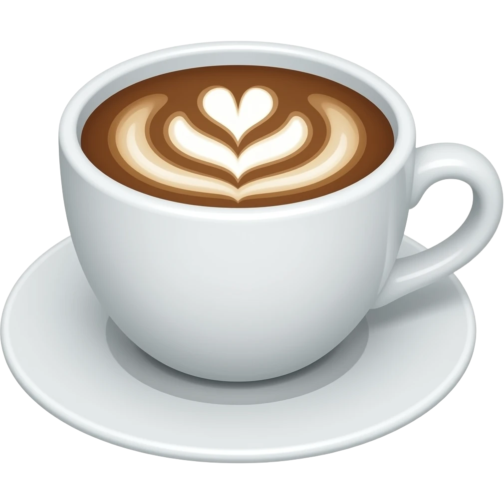 Mocha latte emoji