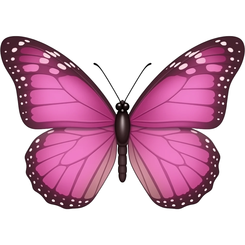 Borboleta rosa emoji