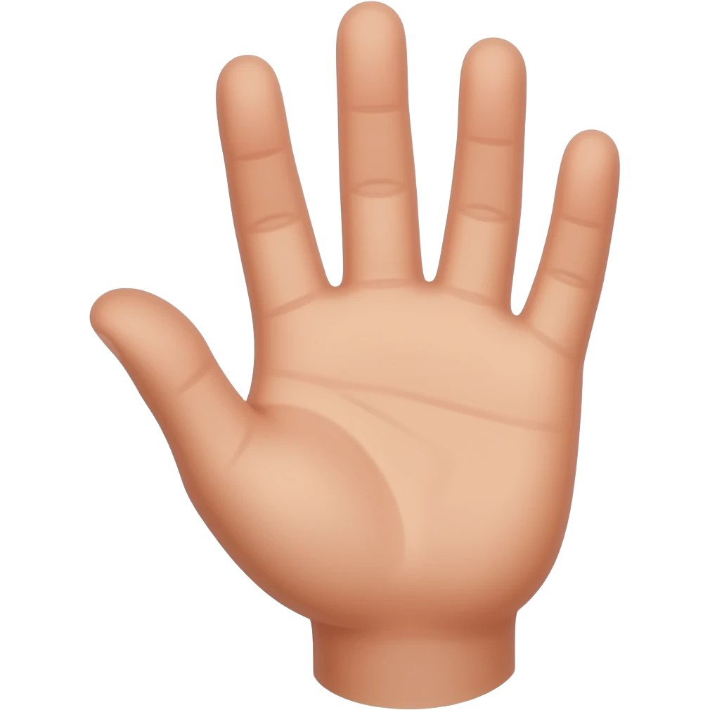 1 Finger and 4 finger emojis emoji