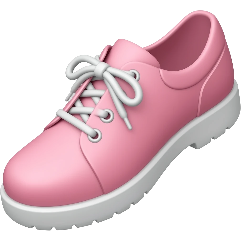 Chaussure rose emoji