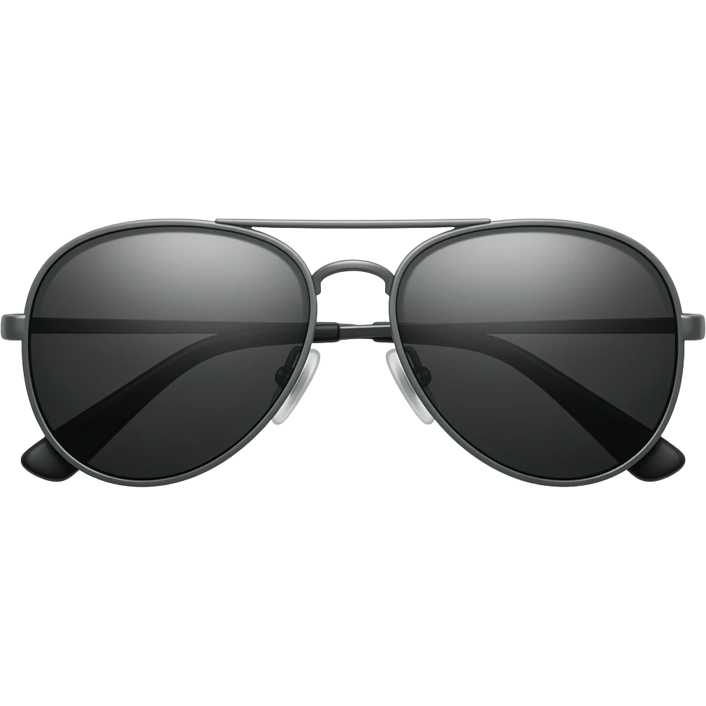 sunglasses like in the movie "Leon" without faces, just glasses emoji