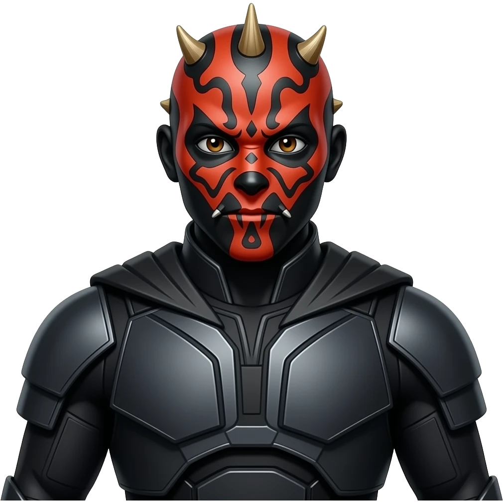 Full Length body Realistic Darth Maul standing emoji