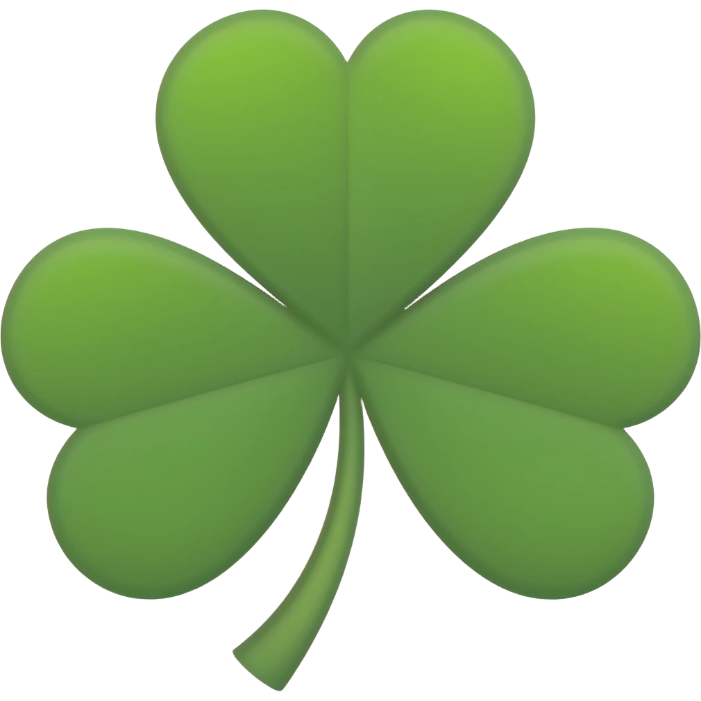 make a 5 leaf clover emoji