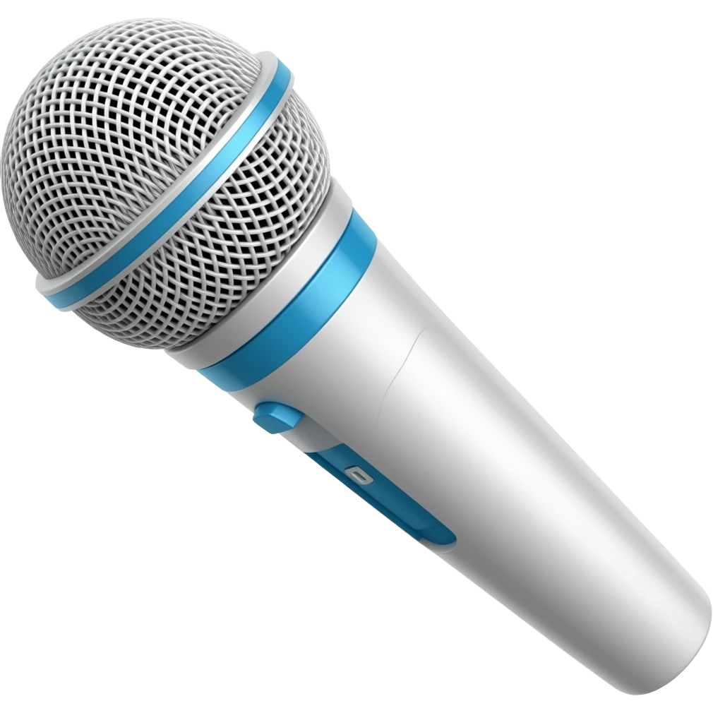 White Blue Yeti Creators Microphone emoji