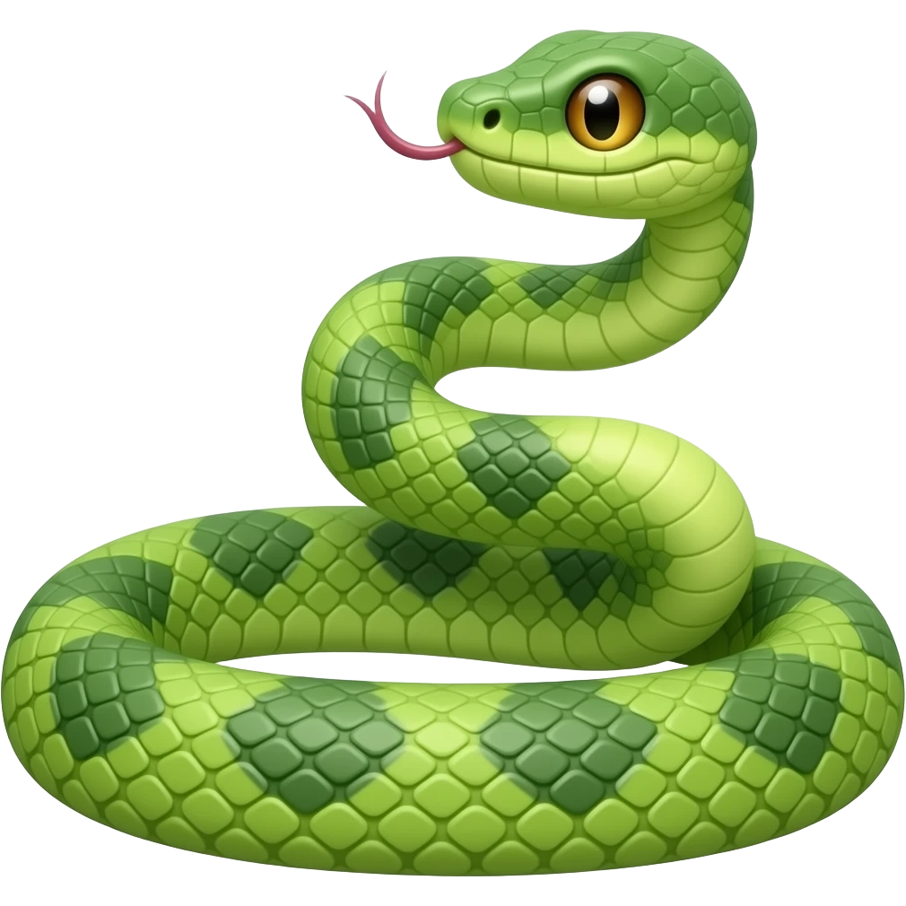 green snake emoji
