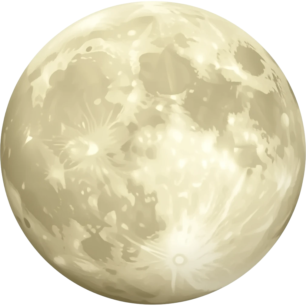 Beige moon emoji