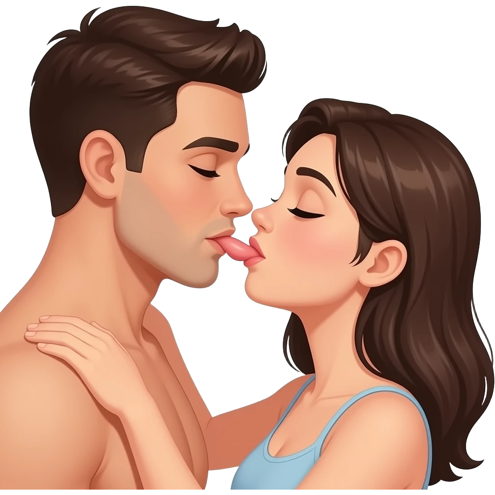Penis sliding in a pussy emoji
