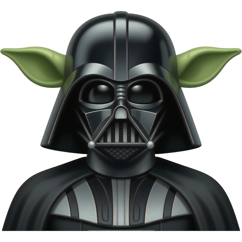 darth vader wearing yoda ears emoji
