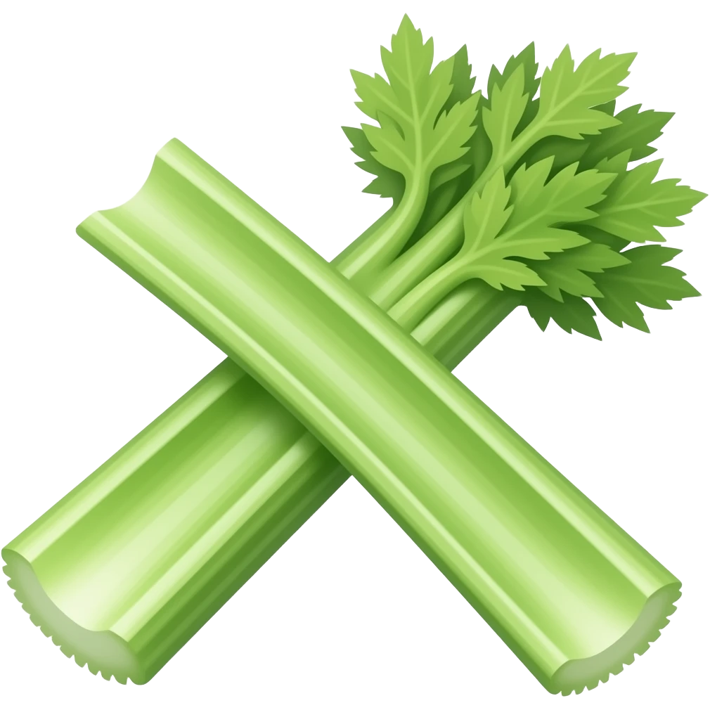 fresh realistic celery emoji