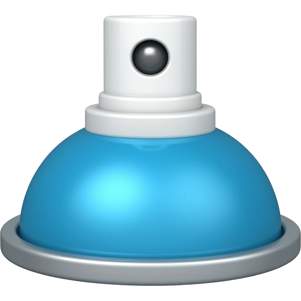 Blue Spray paint emoji