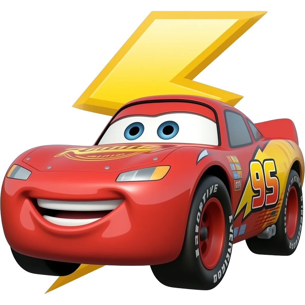Lightning McQueen Roblox logo emoji